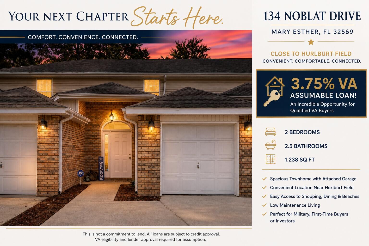 Property Photo:  134 Noblat Drive  FL 32569 