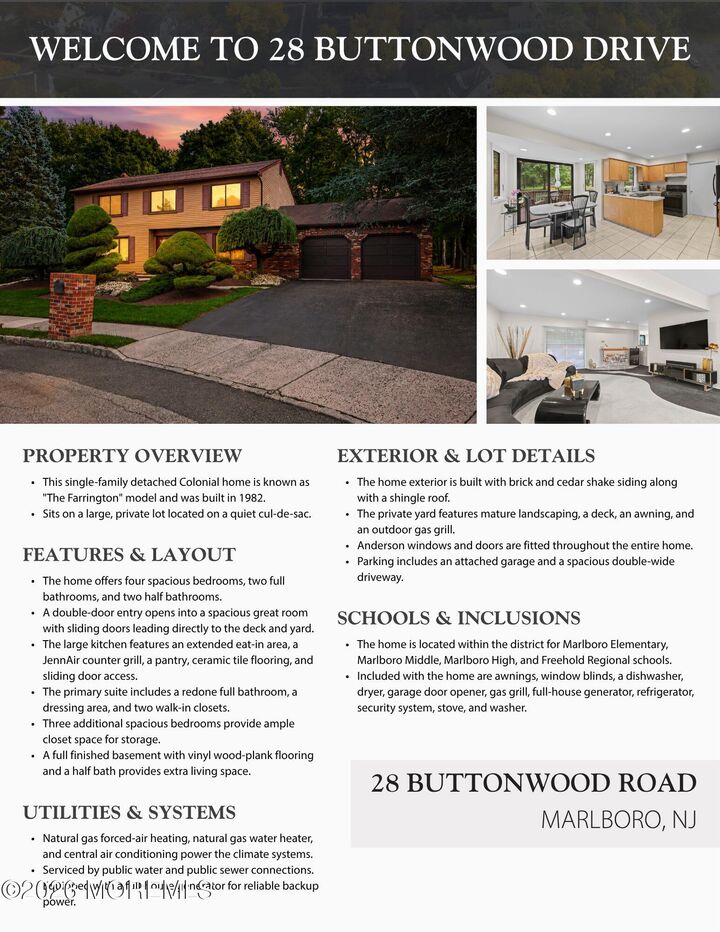 Property Photo:  28 Buttonwood Drive  NJ 07746 