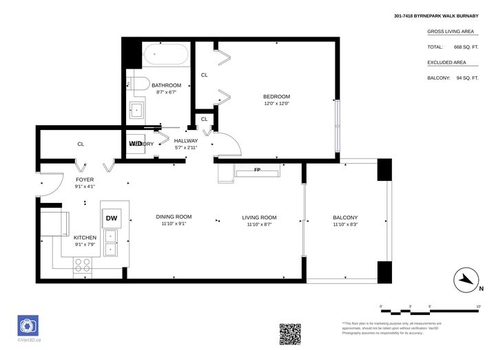 Property Photo:  7418 Byrnepark Walk 301  BC V3N 0B3 
