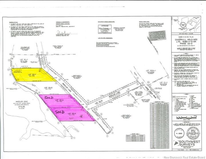 Property Photo:  Lot 22-1 Wheeler Lane  NB E3E 2J7 