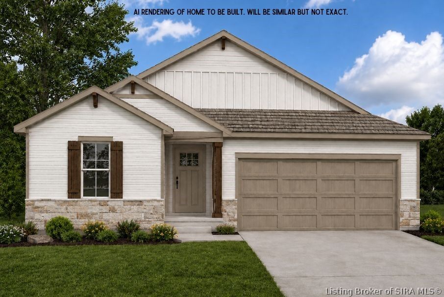 Property Photo:  1029 Dunbarton Way Lot 218  IN 47122 