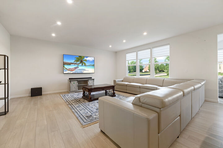 Room for a full sectional, and then some.