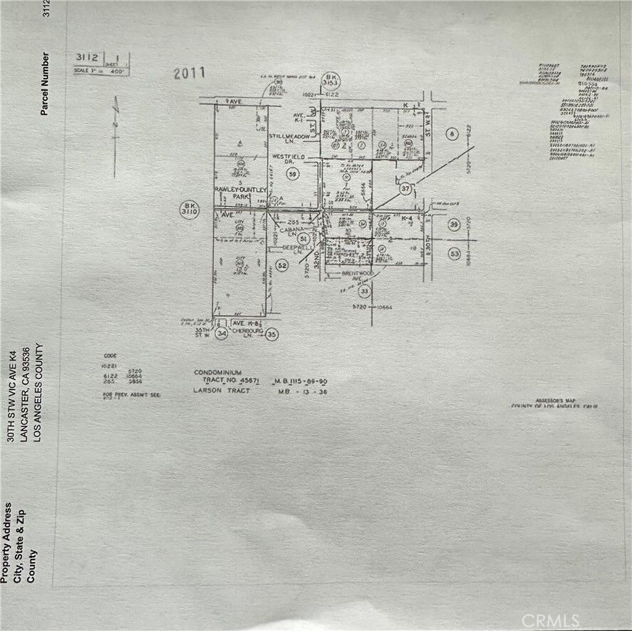 Property Photo:  0 30th Stw Vic Ave K4  CA 93536 