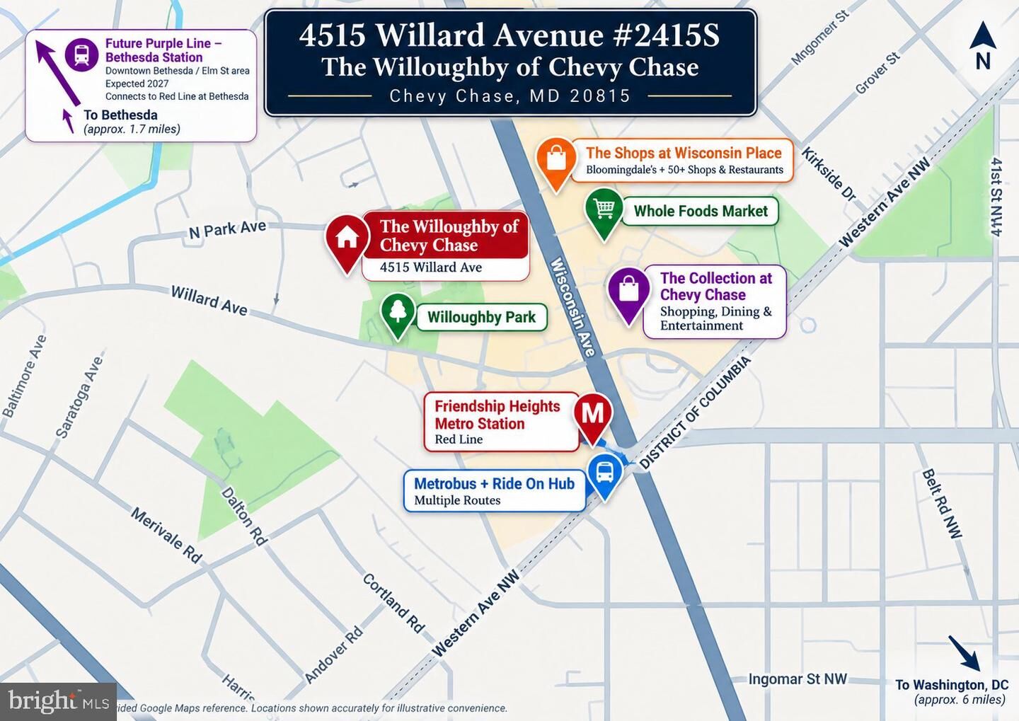 Property Photo: 4515 Willard Avenue 2415S MD 20815