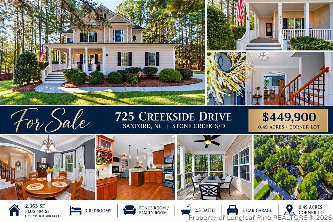 Property Photo: 725 Creekside Drive NC 27330