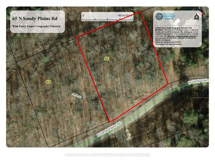 Property Photo:  65 North Sandy Plains Road  ON P2A 2W8 