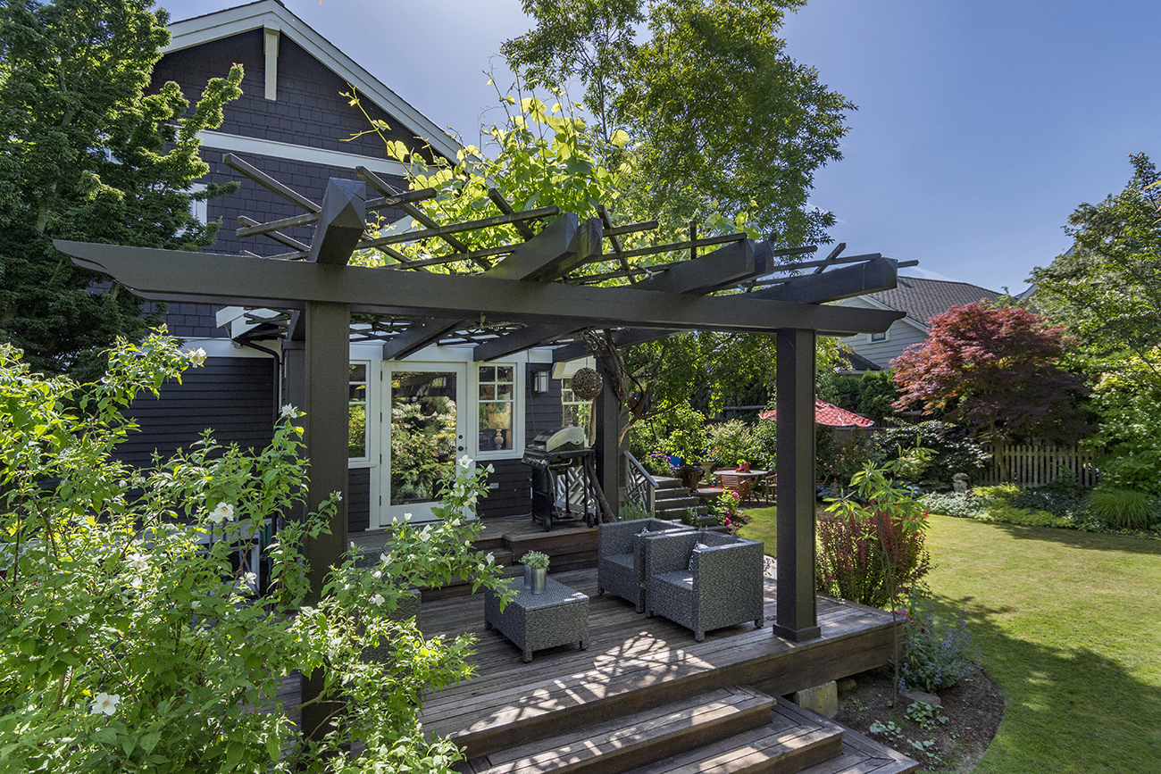 Property Photo: Backyard, Patio & Deck 1635 11th Ave W  WA 98119 