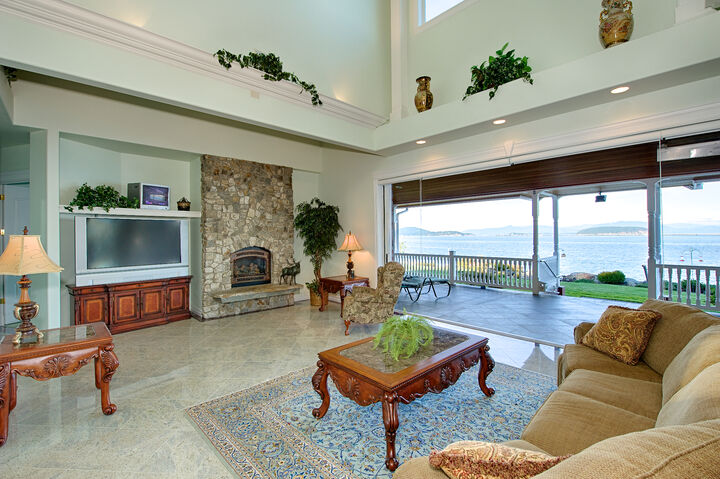 Property Photo: Living room 4205 Fidalgo Bay Rd  WA 98221 