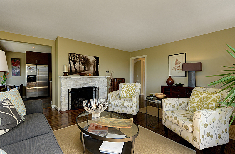 Property Photo: Living room 9236 26th Ave NW WA 98117