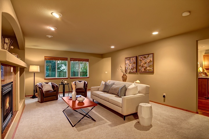 Property Photo: Living room 19632 2nd Place W 43  WA 98012 